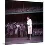 Baseball Player Babe Ruth in Uniform at Yankee Stadium-Ralph Morse-Mounted Premium Photographic Print