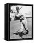 Baseball Player Bill Terry in Batting Stance-null-Framed Stretched Canvas