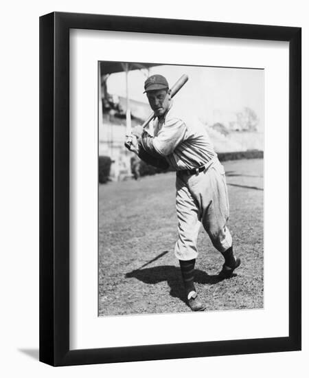 Baseball Player Bill Terry in Batting Stance-null-Framed Photographic Print