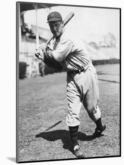 Baseball Player Bill Terry in Batting Stance-null-Mounted Photographic Print