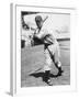 Baseball Player Bill Terry in Batting Stance-null-Framed Photographic Print