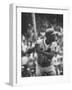 Baseball Player Hank Aaron Waiting for the Pitch-George Silk-Framed Premium Photographic Print