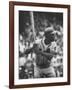 Baseball Player Hank Aaron Waiting for the Pitch-George Silk-Framed Premium Photographic Print