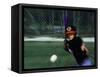 Baseball Player Hitting the Ball-Bill Bachmann-Framed Stretched Canvas