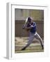 Baseball Player in Action Batting-null-Framed Photographic Print