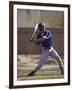 Baseball Player in Action Batting-null-Framed Photographic Print