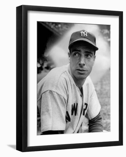 Baseball Player Joe Di Maggio in His New York Yankee Uniform-Alfred Eisenstaedt-Framed Premium Photographic Print