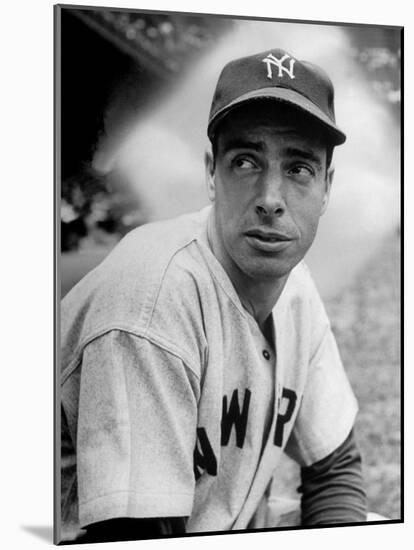 Baseball Player Joe Di Maggio in His New York Yankee Uniform-Alfred Eisenstaedt-Mounted Premium Photographic Print