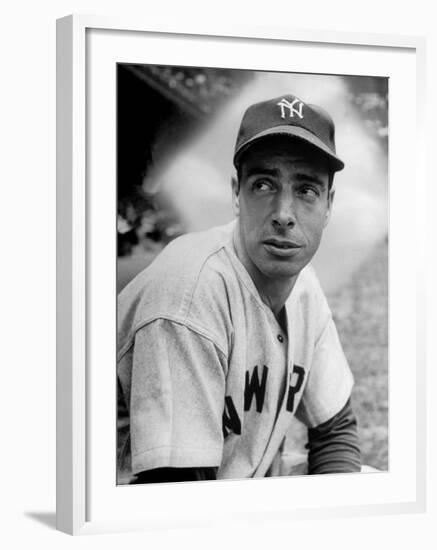 Baseball Player Joe Di Maggio in His New York Yankee Uniform-Alfred Eisenstaedt-Framed Premium Photographic Print