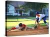 Baseball Player Sliding into Base-Bill Bachmann-Stretched Canvas