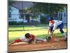 Baseball Player Sliding into Base-Bill Bachmann-Mounted Photographic Print