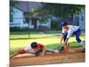Baseball Player Sliding into Base-Bill Bachmann-Mounted Photographic Print