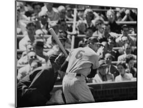 Baseball Player Stan Musial Standing at Bat-null-Mounted Premium Photographic Print