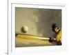 Baseball Player Swinging a Bat-null-Framed Premium Photographic Print