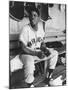 Baseball Player Willie Mays During Giants-Braves Game-null-Mounted Premium Photographic Print