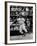 Baseball Player Willie Mays Hitting a Ball-null-Framed Premium Photographic Print