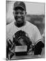 Baseball Player Willie Mays Posing for a Picture-null-Mounted Premium Photographic Print