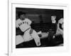 Baseball Player Willie Mays Talking to a Young Fan-null-Framed Premium Photographic Print