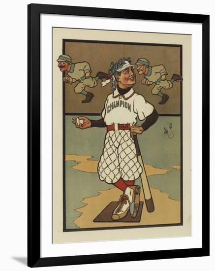 Baseball Player-null-Framed Giclee Print