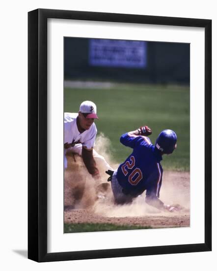 Baseball Players in Action-null-Framed Photographic Print