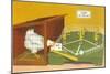 Baseball Playing Chicken-Found Image Press-Mounted Giclee Print