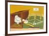 Baseball Playing Chicken-Found Image Press-Framed Giclee Print