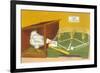 Baseball Playing Chicken-Found Image Press-Framed Giclee Print