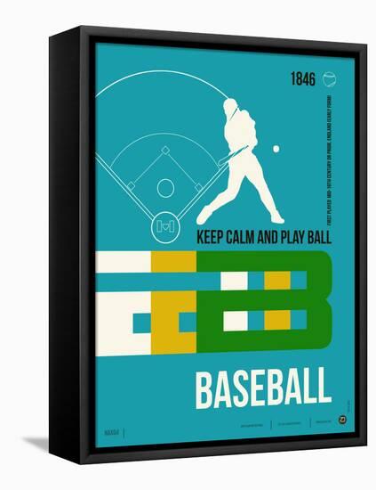 Baseball Poster-NaxArt-Framed Stretched Canvas
