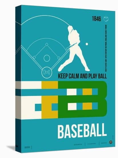 Baseball Poster-NaxArt-Stretched Canvas