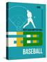 Baseball Poster-NaxArt-Stretched Canvas