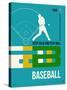 Baseball Poster-NaxArt-Stretched Canvas