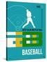 Baseball Poster-NaxArt-Stretched Canvas