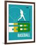 Baseball Poster-NaxArt-Framed Premium Giclee Print