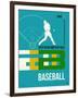 Baseball Poster-NaxArt-Framed Premium Giclee Print