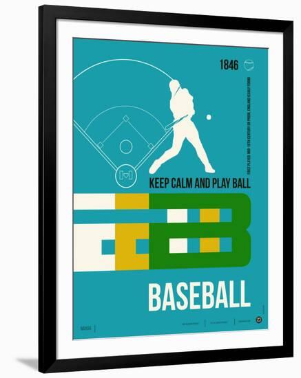 Baseball Poster-NaxArt-Framed Premium Giclee Print