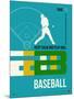 Baseball Poster-NaxArt-Mounted Premium Giclee Print