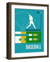 Baseball Poster-NaxArt-Framed Art Print