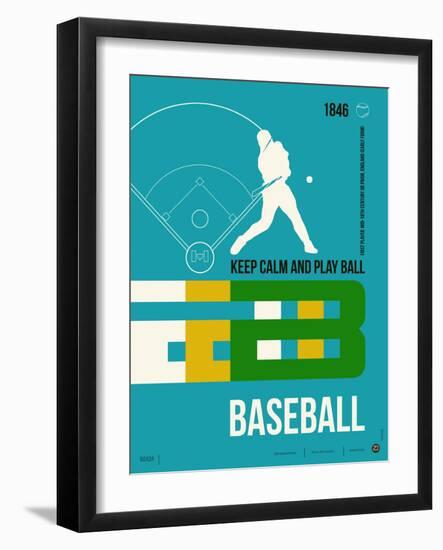 Baseball Poster-NaxArt-Framed Art Print