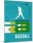Baseball Poster-NaxArt-Mounted Art Print