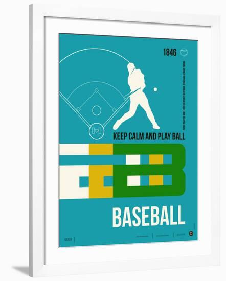 Baseball Poster-NaxArt-Framed Art Print