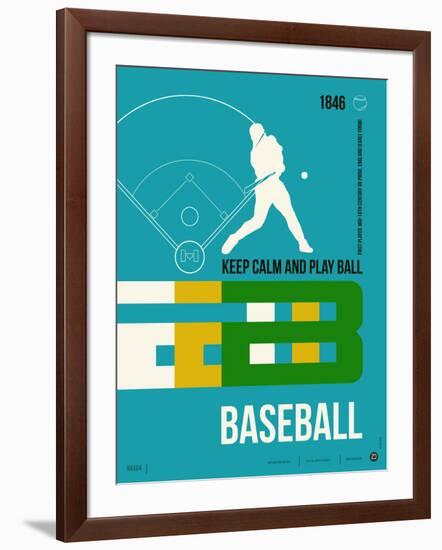 Baseball Poster-NaxArt-Framed Art Print