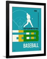 Baseball Poster-NaxArt-Framed Art Print