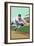 Baseball - Shortstop-Lantern Press-Framed Art Print