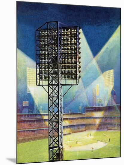 "Baseball Stadium at Night," June 28, 1941-Roy Hilton-Mounted Giclee Print