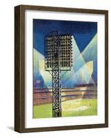 "Baseball Stadium at Night," June 28, 1941-Roy Hilton-Framed Giclee Print