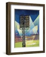 "Baseball Stadium at Night," June 28, 1941-Roy Hilton-Framed Giclee Print