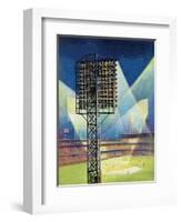 "Baseball Stadium at Night," June 28, 1941-Roy Hilton-Framed Giclee Print