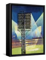"Baseball Stadium at Night," June 28, 1941-Roy Hilton-Framed Stretched Canvas