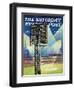 "Baseball Stadium at Night," Saturday Evening Post Cover, June 28, 1941-Roy Hilton-Framed Premium Giclee Print