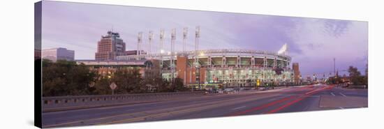 Baseball Stadium at the Roadside, Jacobs Field, Cleveland, Cuyahoga County, Ohio, USA-null-Stretched Canvas